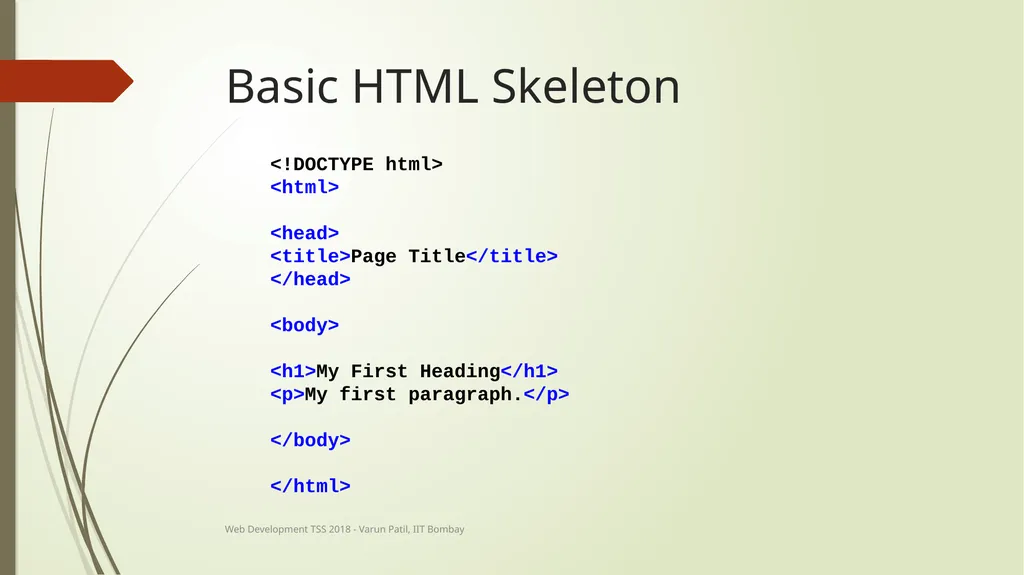 Web Development Technical Summer School 2018, IIT - slide 29 of 33