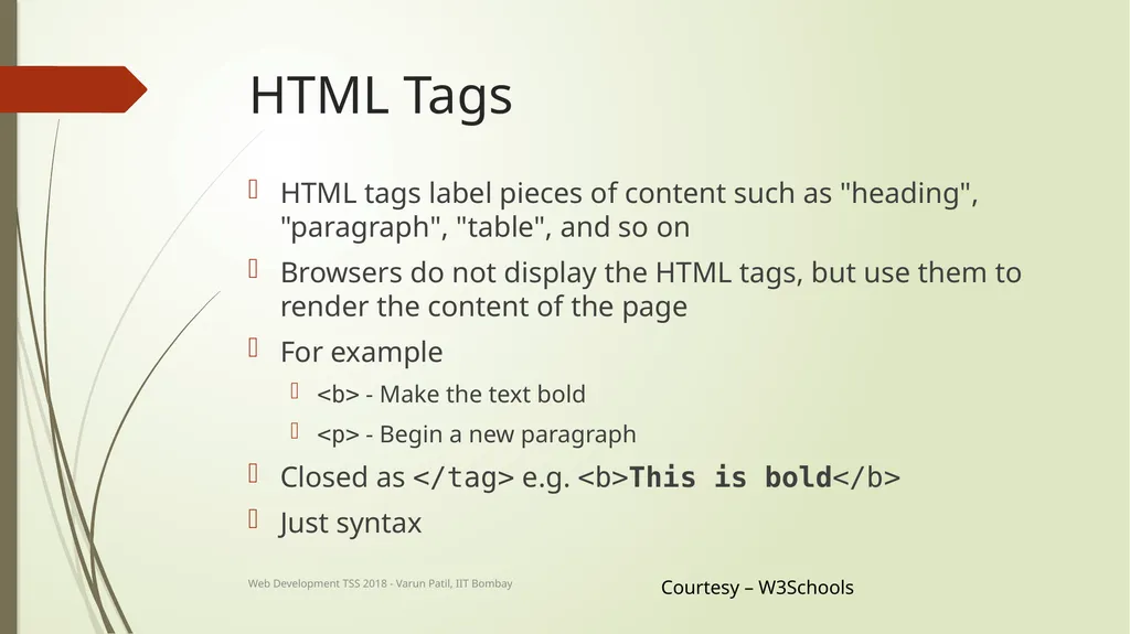 Web Development Technical Summer School 2018, IIT - slide 28 of 33