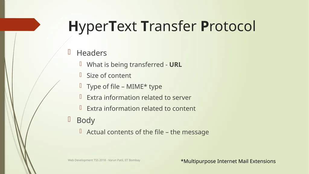 Web Development Technical Summer School 2018, IIT - slide 20 of 33