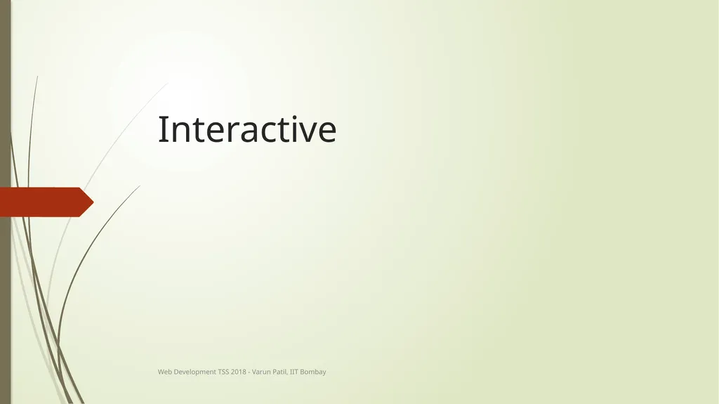 Web Development Technical Summer School 2018, IIT - slide 26 of 33