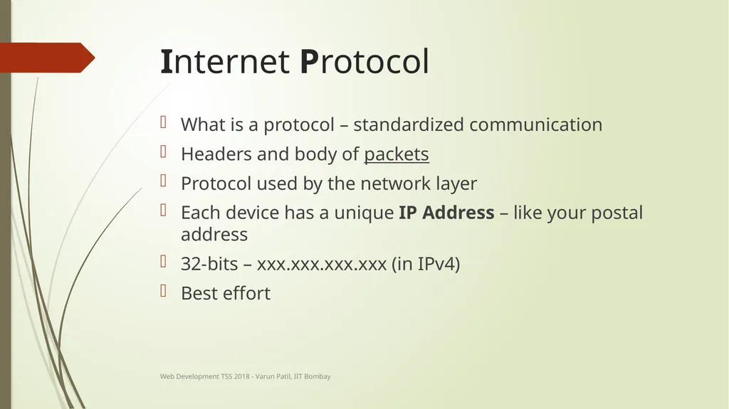 Web Development Technical Summer School 2018, IIT - slide 11 of 33