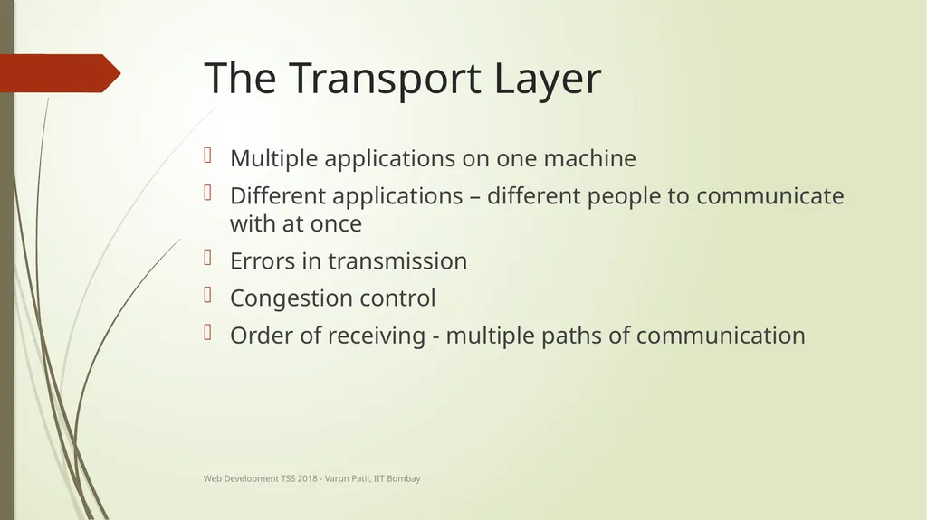 Web Development Technical Summer School 2018, IIT - slide 13 of 33