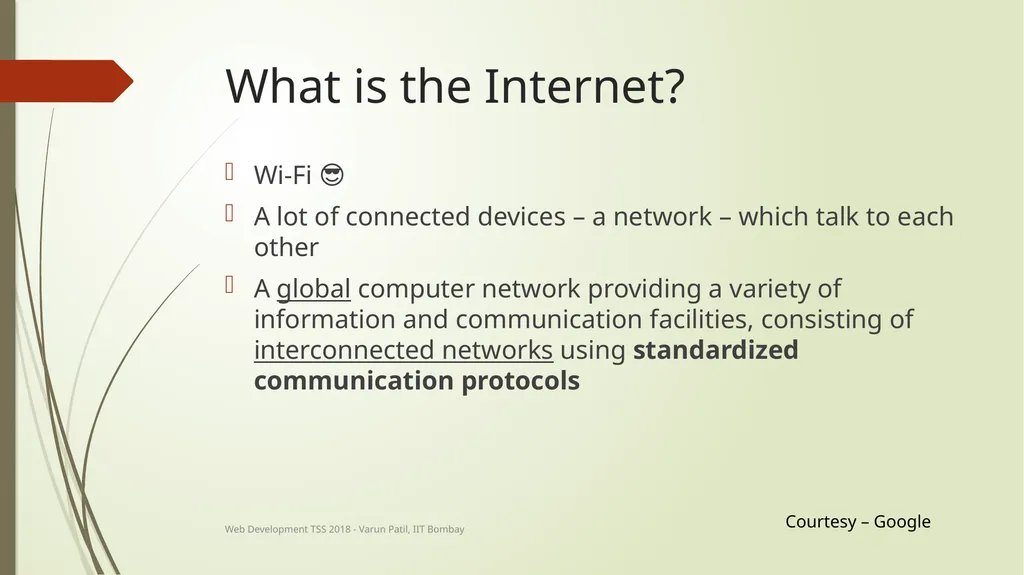 Web Development Technical Summer School 2018, IIT - slide 5 of 33