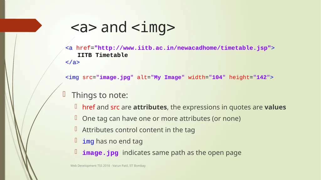 Web Development Technical Summer School 2018, IIT - slide 30 of 33