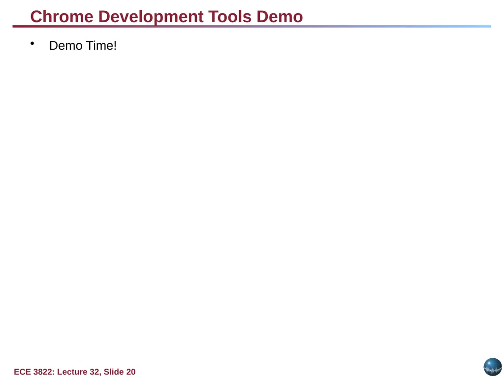 Objectives: Basic Web Application Model Web - slide 20 of 43