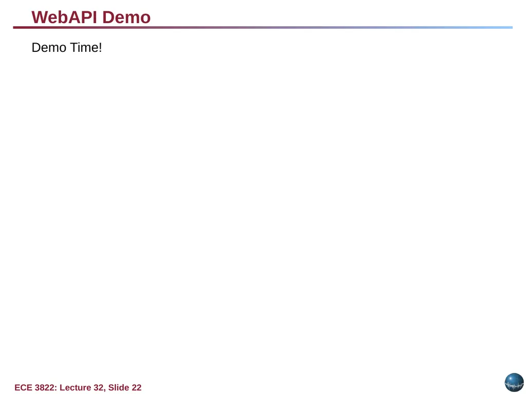 Objectives: Basic Web Application Model Web - slide 22 of 43
