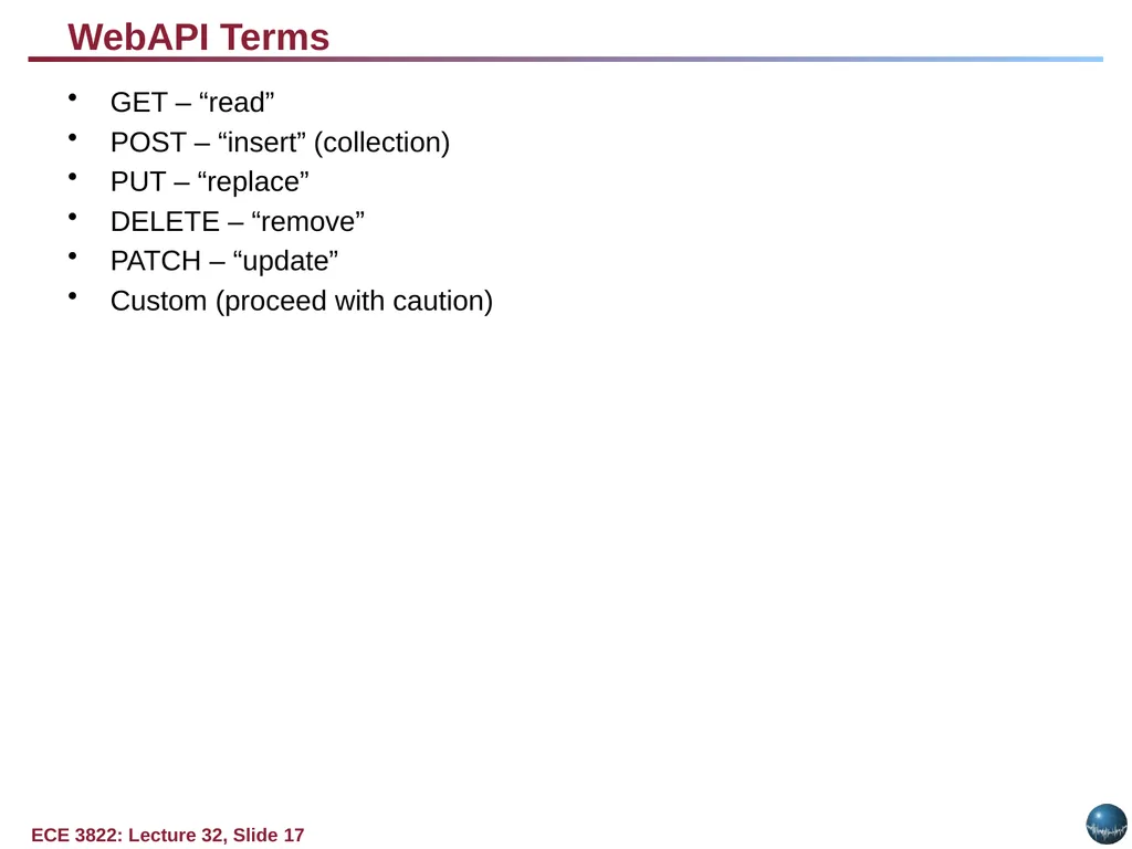 Objectives: Basic Web Application Model Web - slide 17 of 43