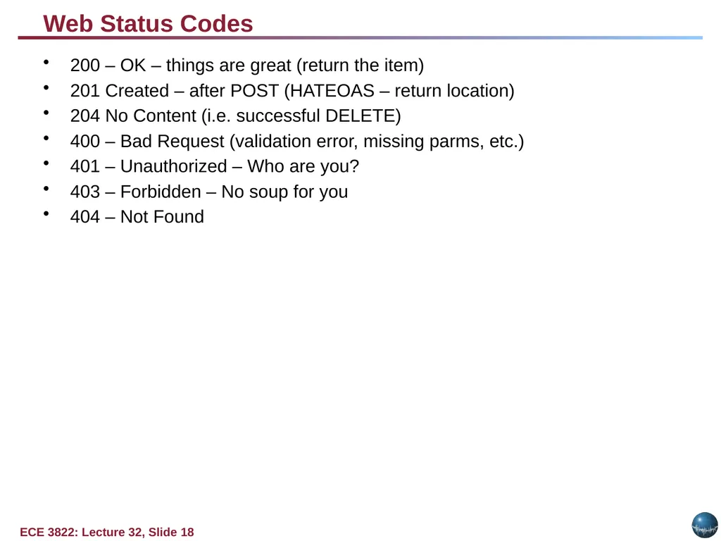 Objectives: Basic Web Application Model Web - slide 18 of 43
