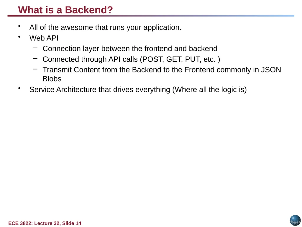 Objectives: Basic Web Application Model Web - slide 14 of 43