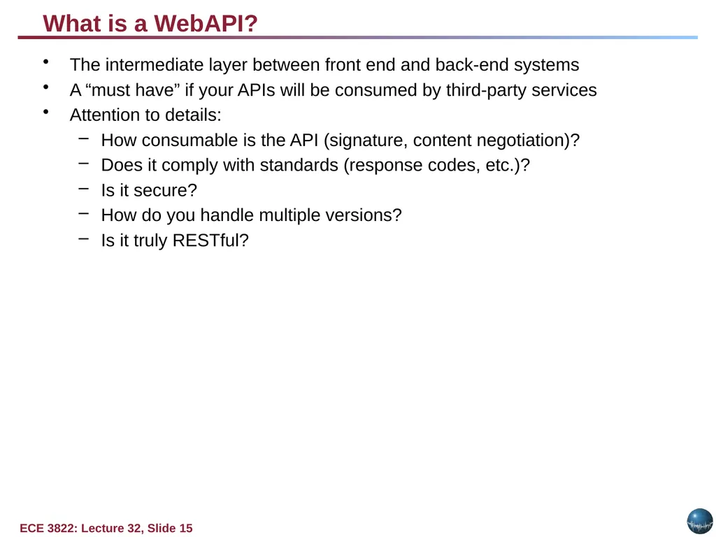 Objectives: Basic Web Application Model Web - slide 15 of 43
