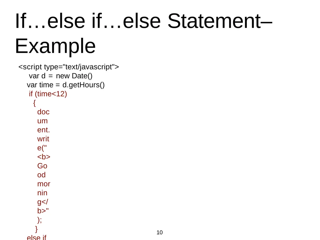 Introduction to Web Programming Lecture 9: - slide 10 of 28