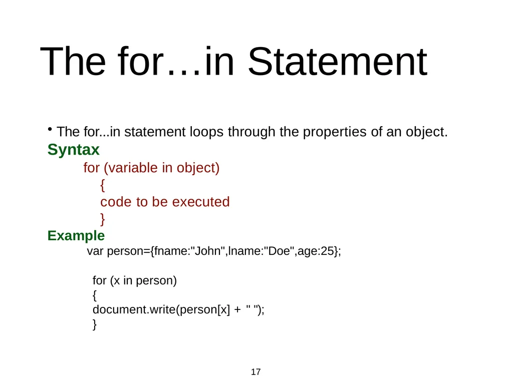Introduction to Web Programming Lecture 9: - slide 17 of 28