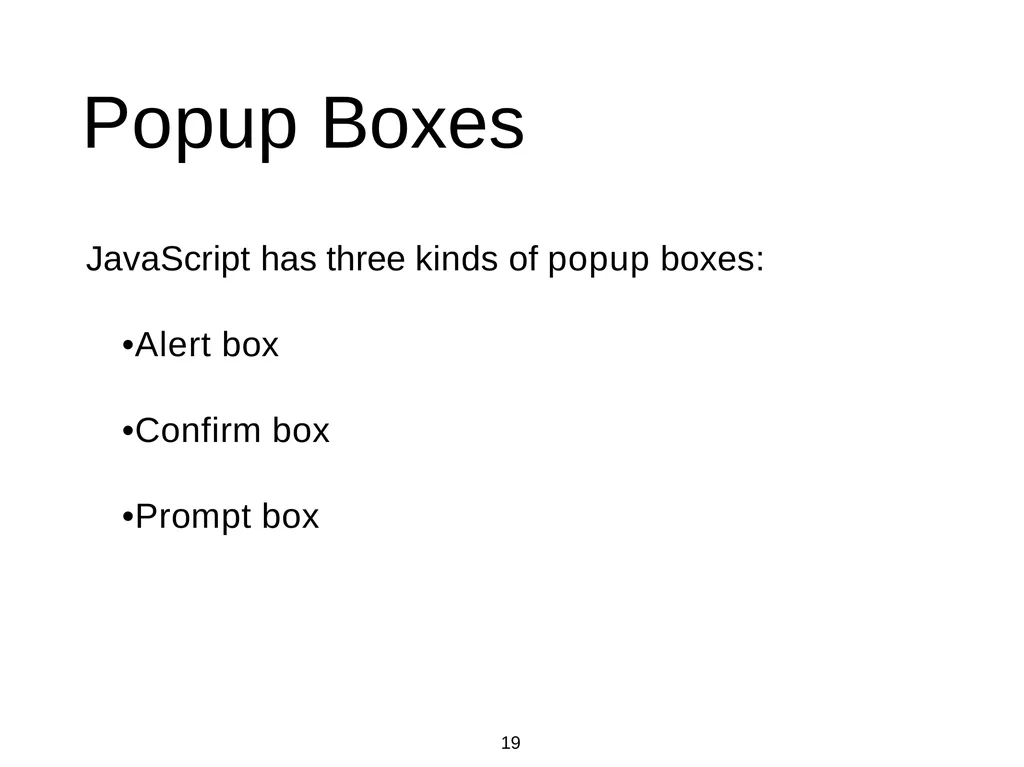 Introduction to Web Programming Lecture 9: - slide 19 of 28