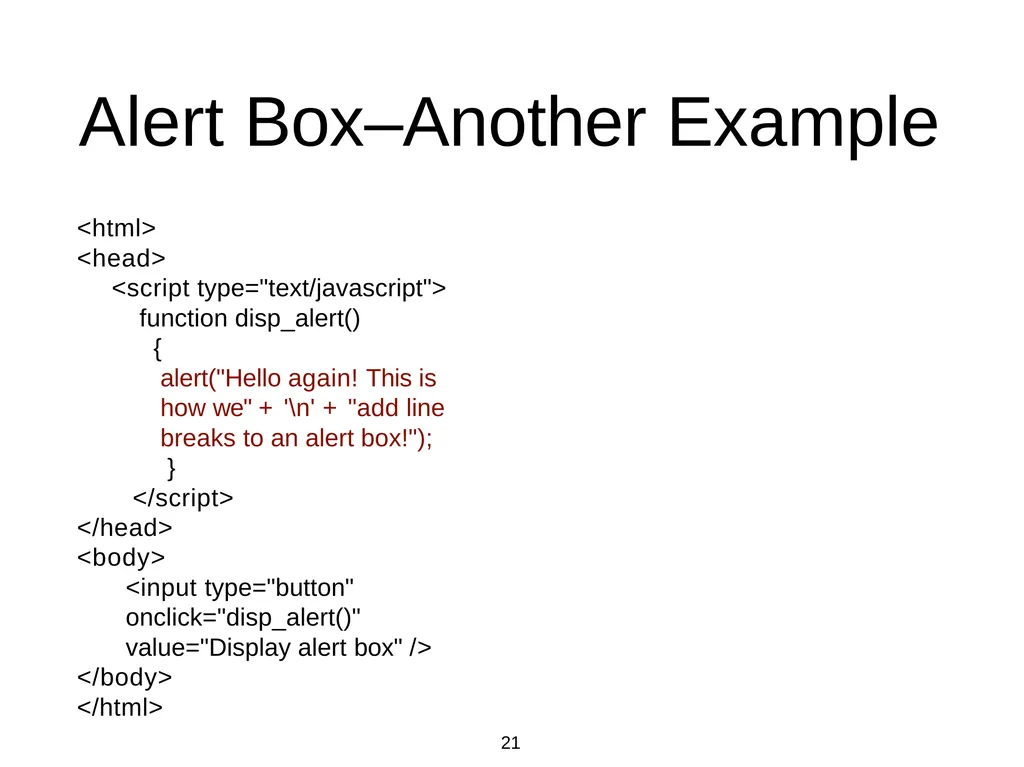 Introduction to Web Programming Lecture 9: - slide 21 of 28