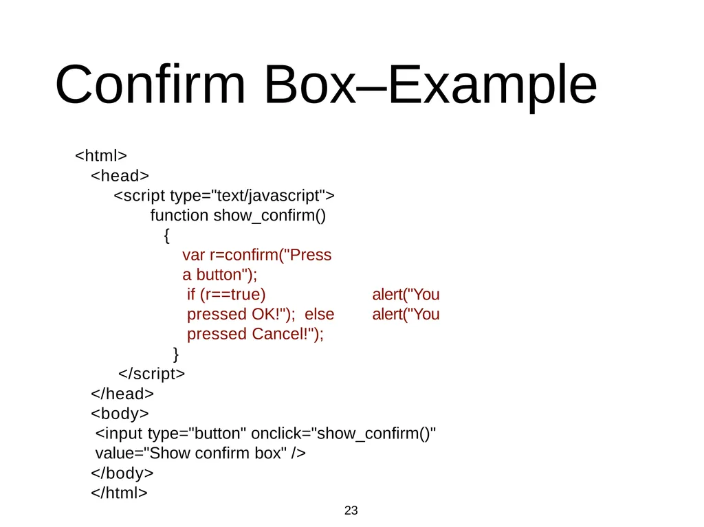 Introduction to Web Programming Lecture 9: - slide 23 of 28