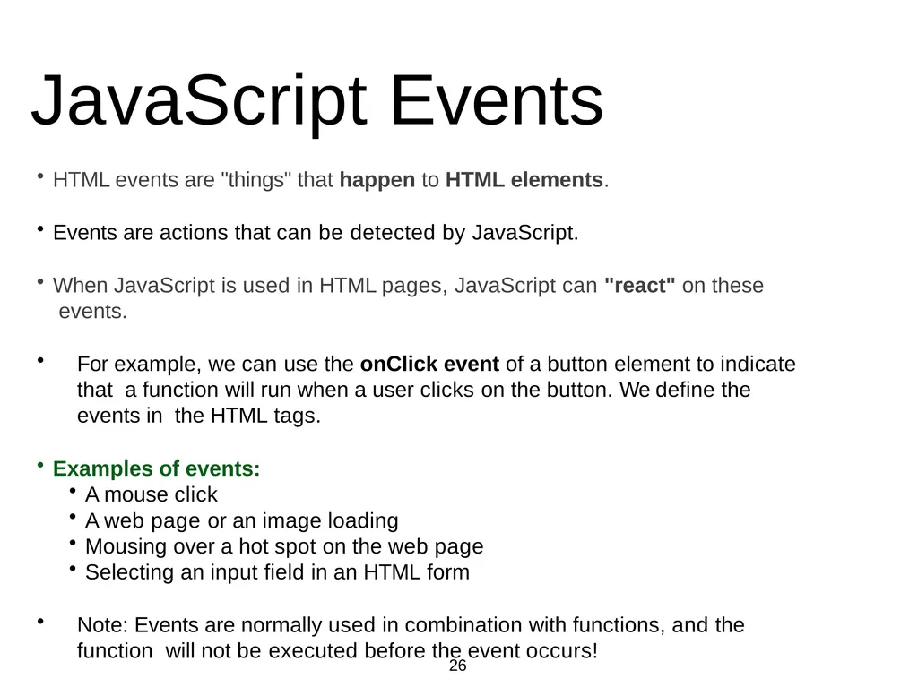 Introduction to Web Programming Lecture 9: - slide 26 of 28