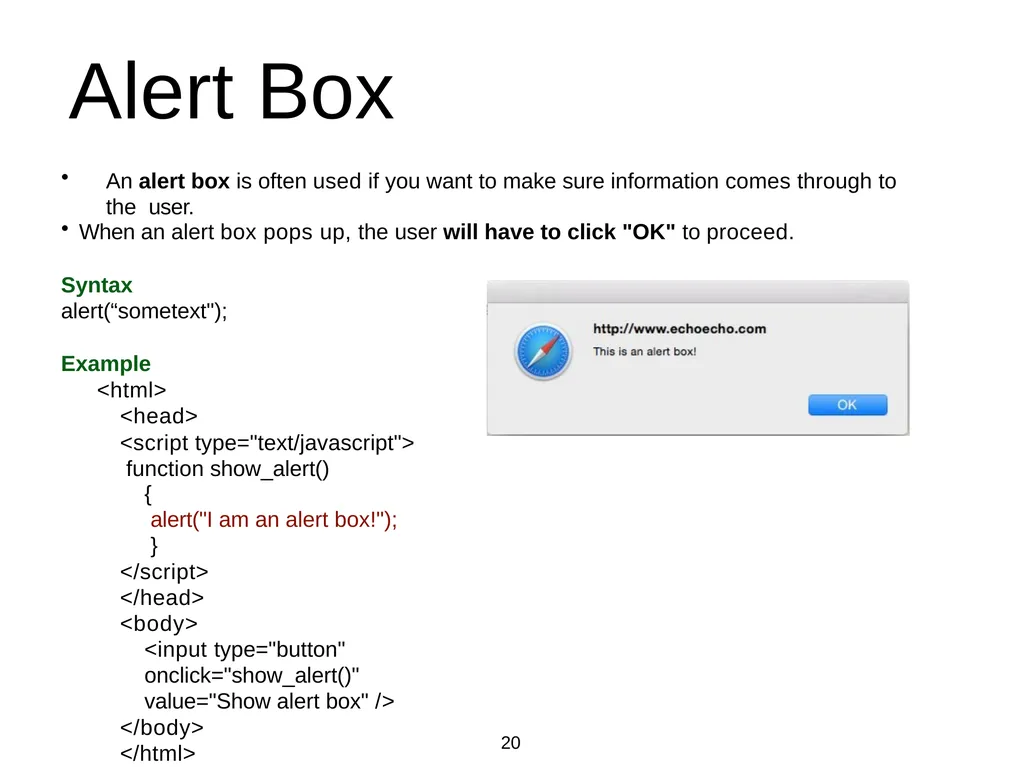 Introduction to Web Programming Lecture 9: - slide 20 of 28