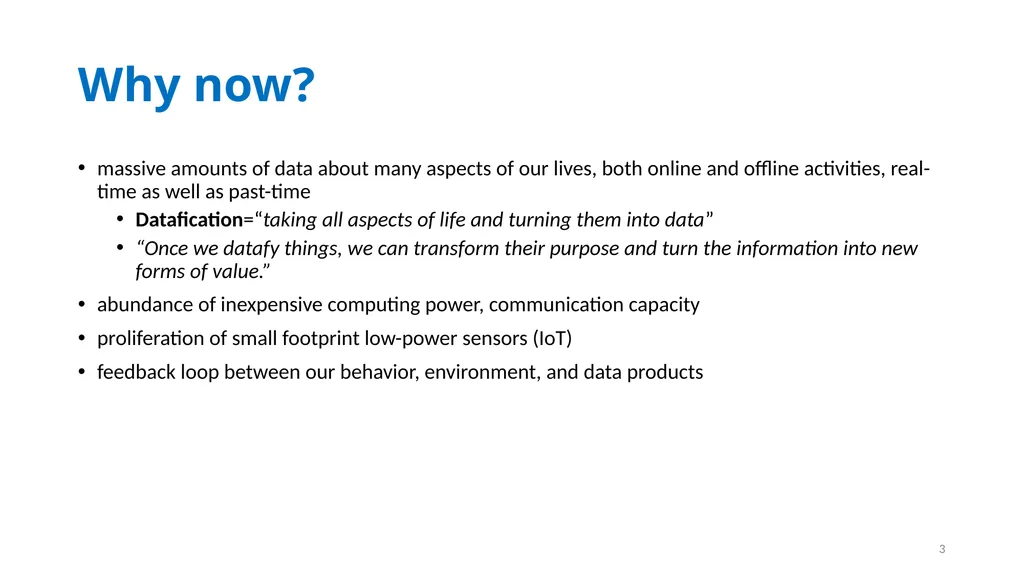 Introduction to Data Science Dr. Kalpakis, Fall - slide 3 of 11