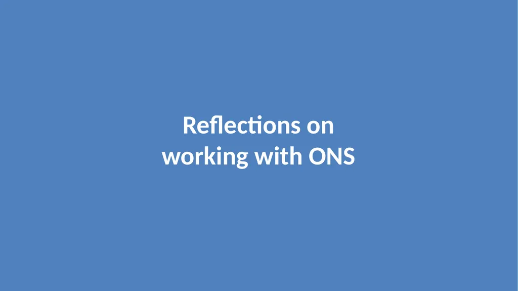 ONS Data Science Pathfinder Programme: Better - slide 31 of 33