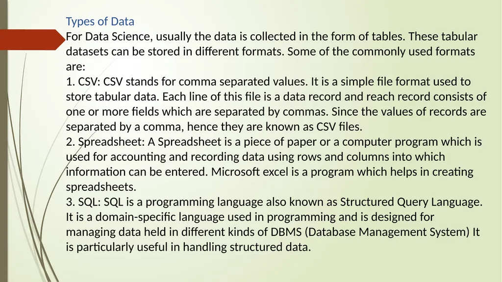 Chapter 3 Data science Introduction Artificial - slide 11 of 14