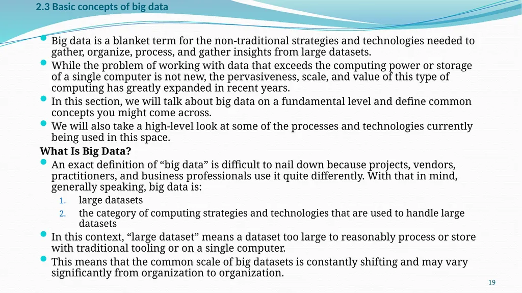 Introduction to Data Science Chapter Two 1 2 2.1 - slide 19 of 32
