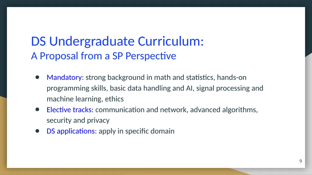 Data Science Education: The Signal Processing - slide 9 of 18