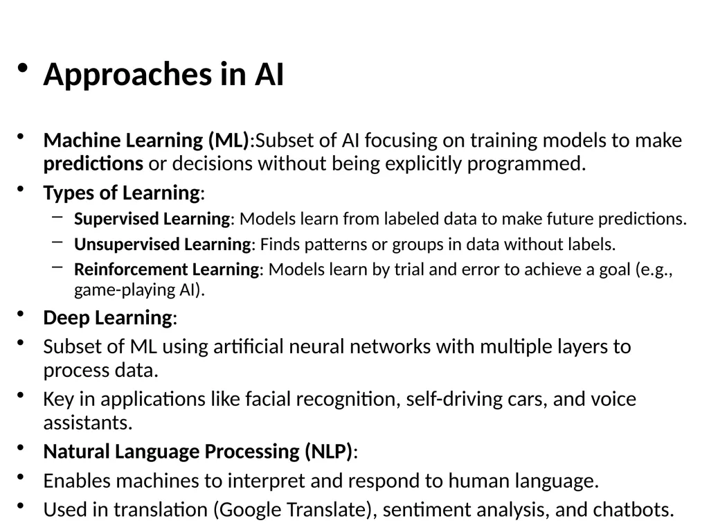Introduction to Artificial Intelligence (AI) What - slide 6 of 13