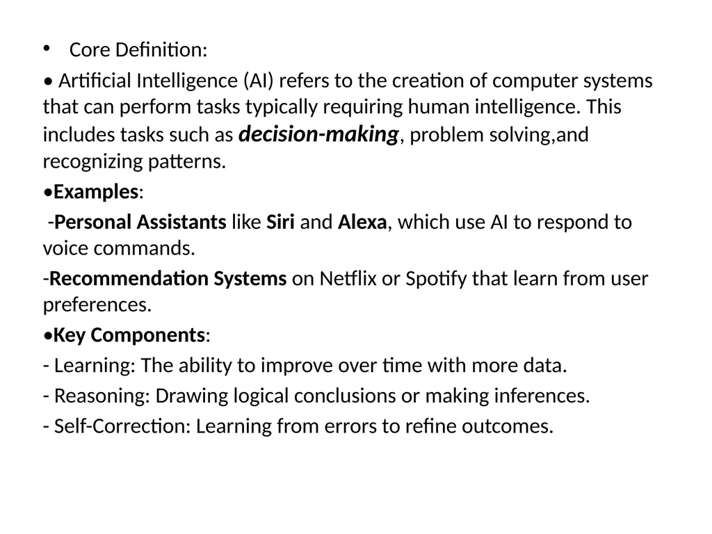 Introduction to Artificial Intelligence (AI) What - slide 3 of 13