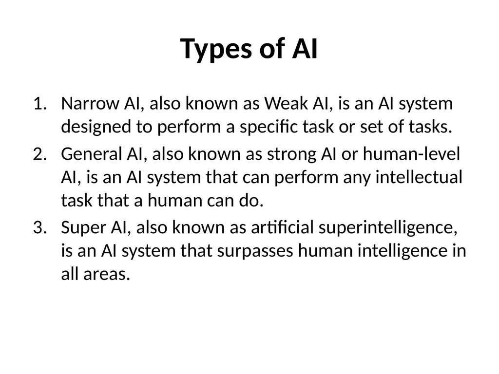 Introduction to Artificial Intelligence (AI) What - slide 5 of 13