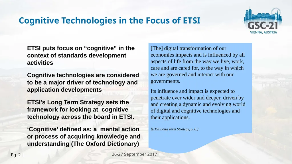 HOSTED BY 26-27 September 2017 The Impact of - slide 2 of 11
