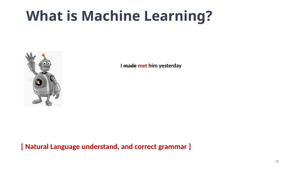 Lesson: 1 What is Machine Learning? (Layman’s - slide 18 of 52