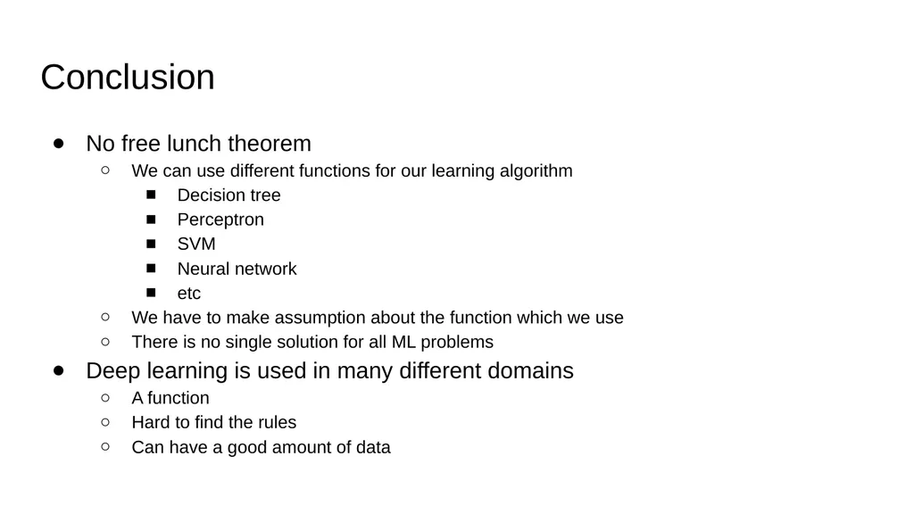 An Introduction on Machine Learning and Its - slide 19 of 19