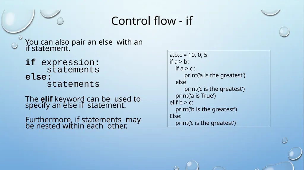 Introduction to Python About python Development - slide 33 of 38