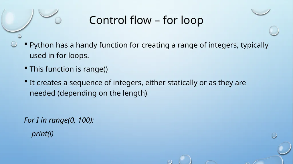 Introduction to Python About python Development - slide 35 of 38