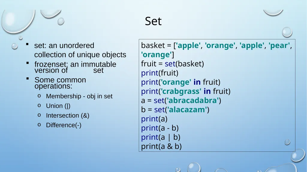 Introduction to Python About python Development - slide 25 of 38