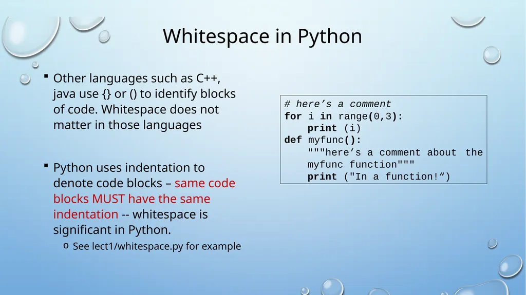 Introduction to Python About python Development - slide 31 of 38