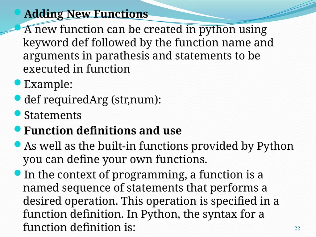 PYTHON PROGRAMMING UNIT II PROF.AJAY PASHANKAR - slide 22 of 58