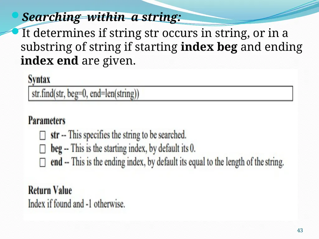 PYTHON PROGRAMMING UNIT II PROF.AJAY PASHANKAR - slide 43 of 58