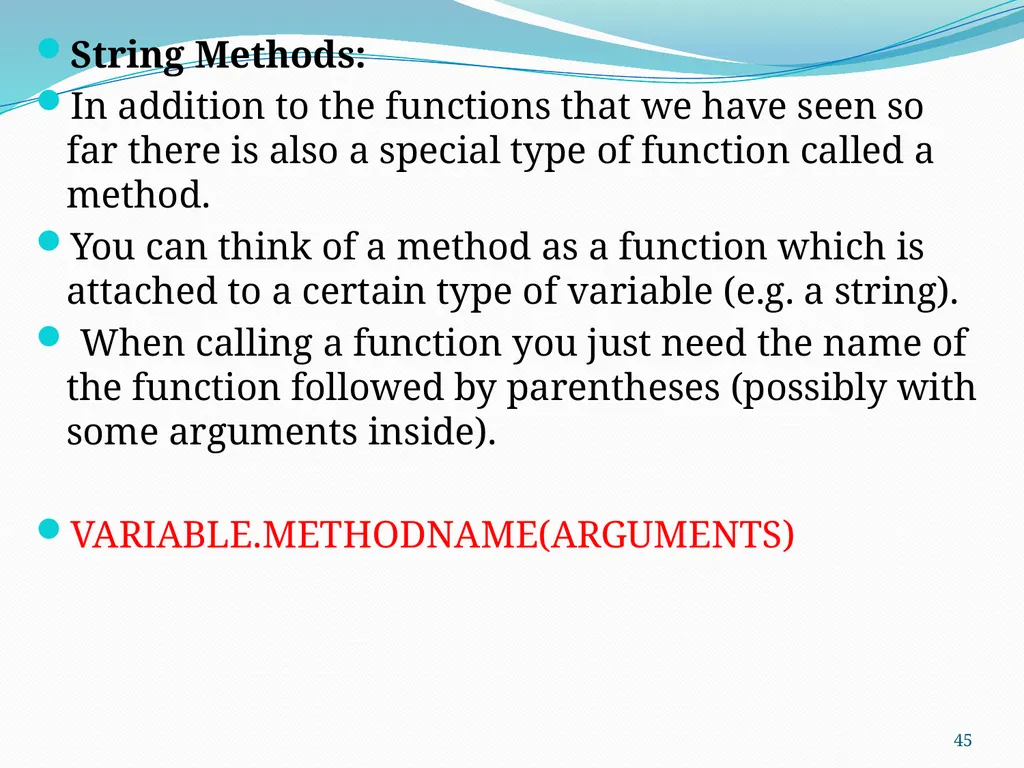 PYTHON PROGRAMMING UNIT II PROF.AJAY PASHANKAR - slide 45 of 58