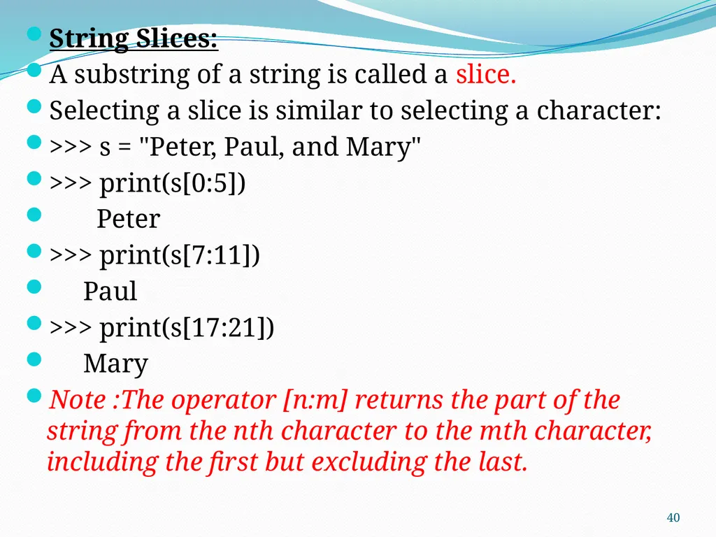 PYTHON PROGRAMMING UNIT II PROF.AJAY PASHANKAR - slide 40 of 58