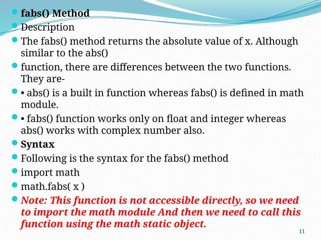 PYTHON PROGRAMMING UNIT II PROF.AJAY PASHANKAR - slide 11 of 58