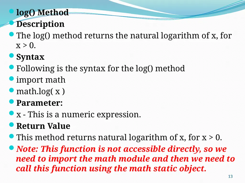PYTHON PROGRAMMING UNIT II PROF.AJAY PASHANKAR - slide 13 of 58