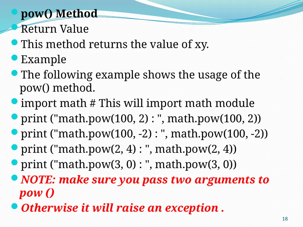 PYTHON PROGRAMMING UNIT II PROF.AJAY PASHANKAR - slide 18 of 58
