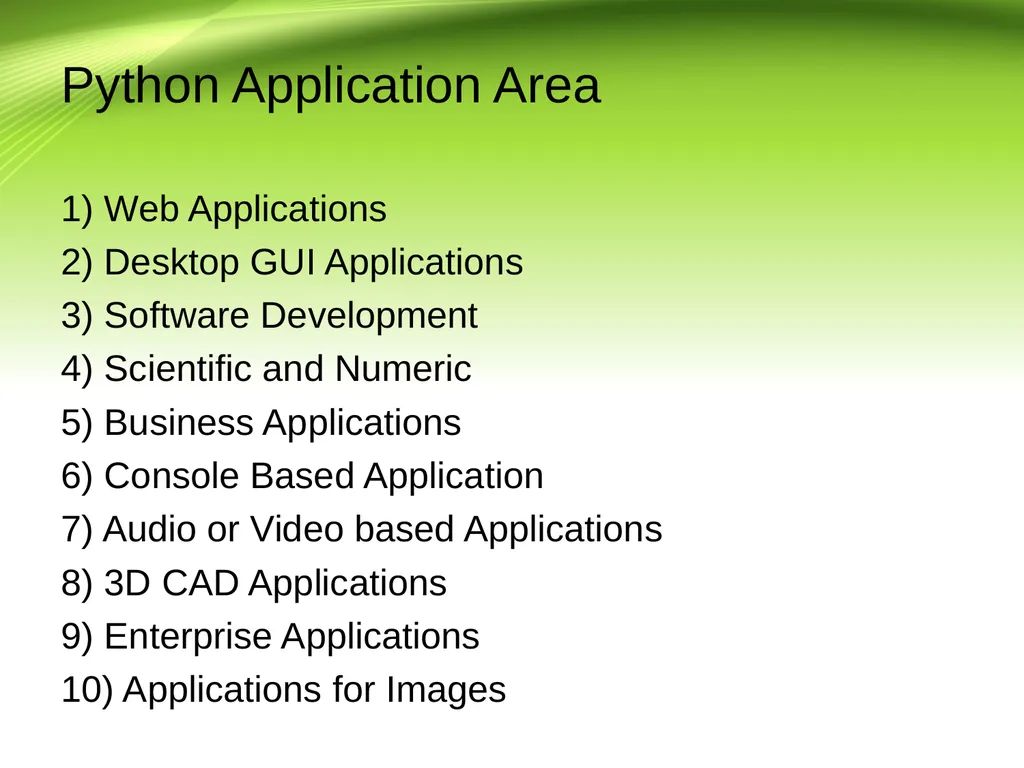 Python Programming III B.Sc IT Introduction Python - slide 9 of 13