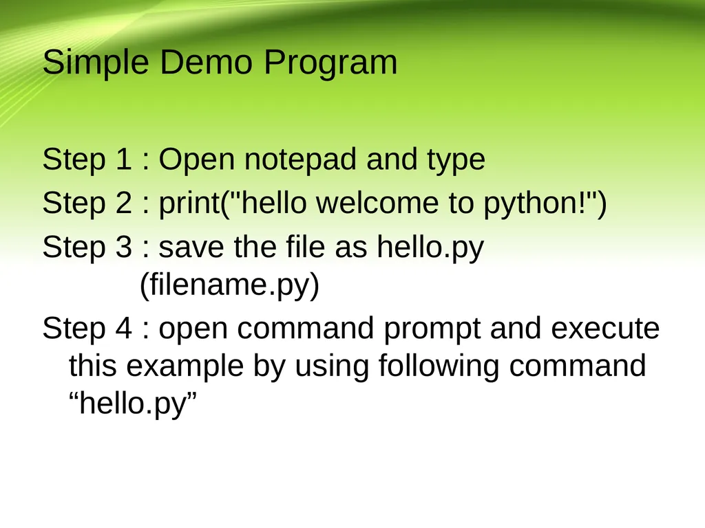 Python Programming III B.Sc IT Introduction Python - slide 10 of 13