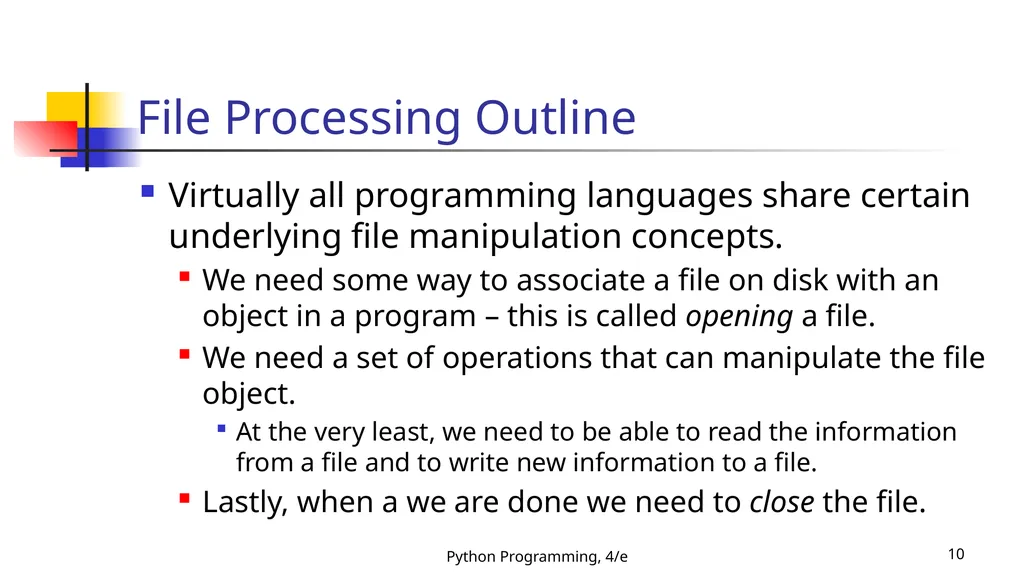 Python Programming, 4/e 1 Python Programming: An - slide 10 of 109
