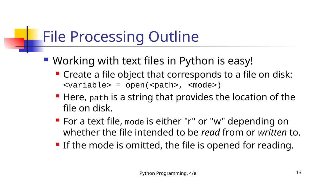 Python Programming, 4/e 1 Python Programming: An - slide 13 of 109