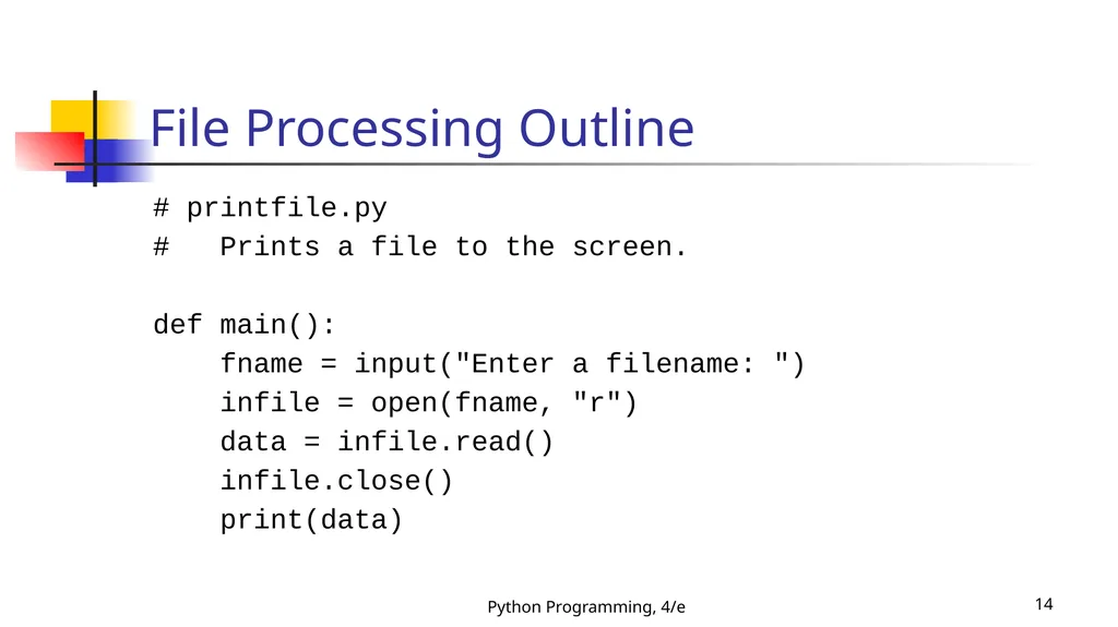 Python Programming, 4/e 1 Python Programming: An - slide 14 of 109