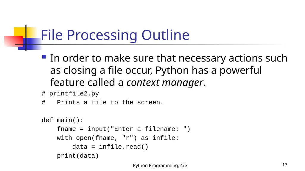 Python Programming, 4/e 1 Python Programming: An - slide 17 of 109