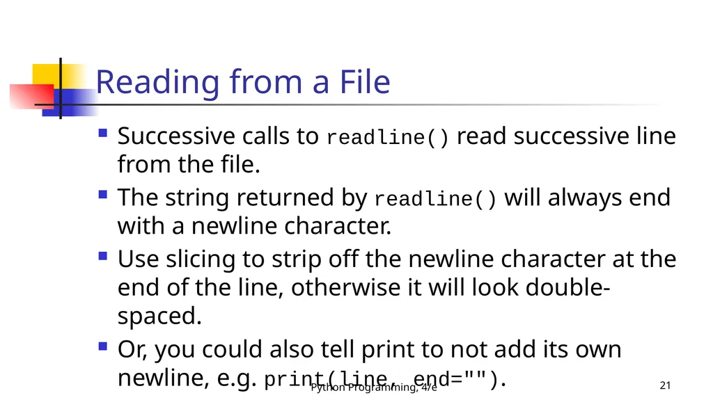 Python Programming, 4/e 1 Python Programming: An - slide 21 of 109